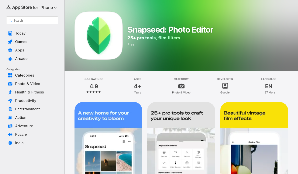Snapseed on App Store
