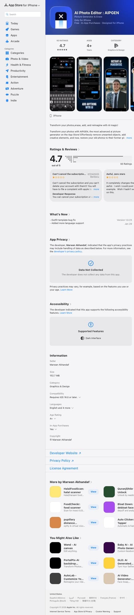 AIPGEN AI Photo Editor on the App Store