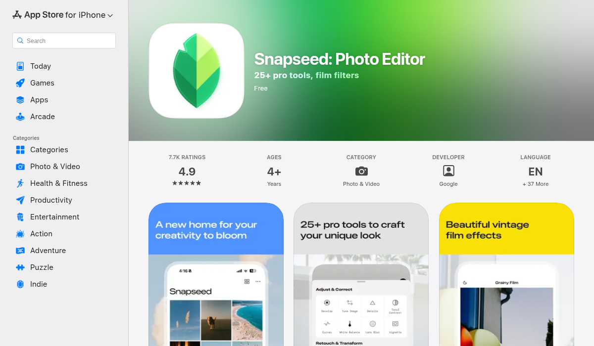 Snapseed on the App Store