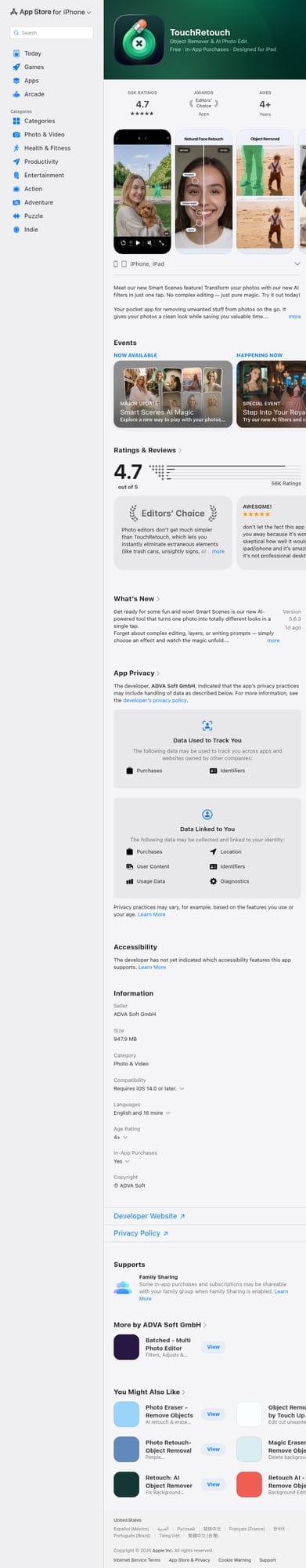 TouchRetouch on the App Store