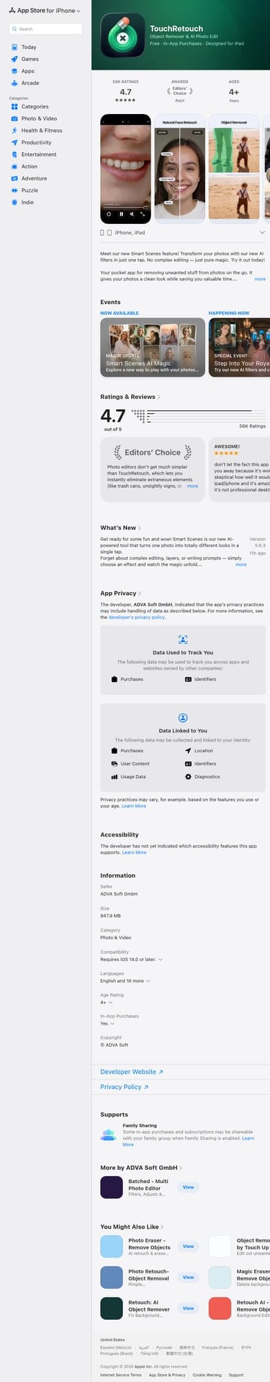 TouchRetouch on the App Store