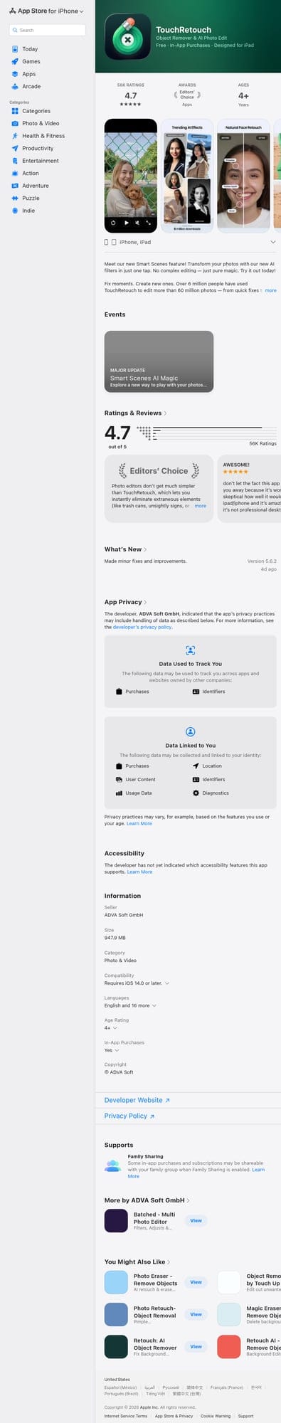 TouchRetouch on the App Store